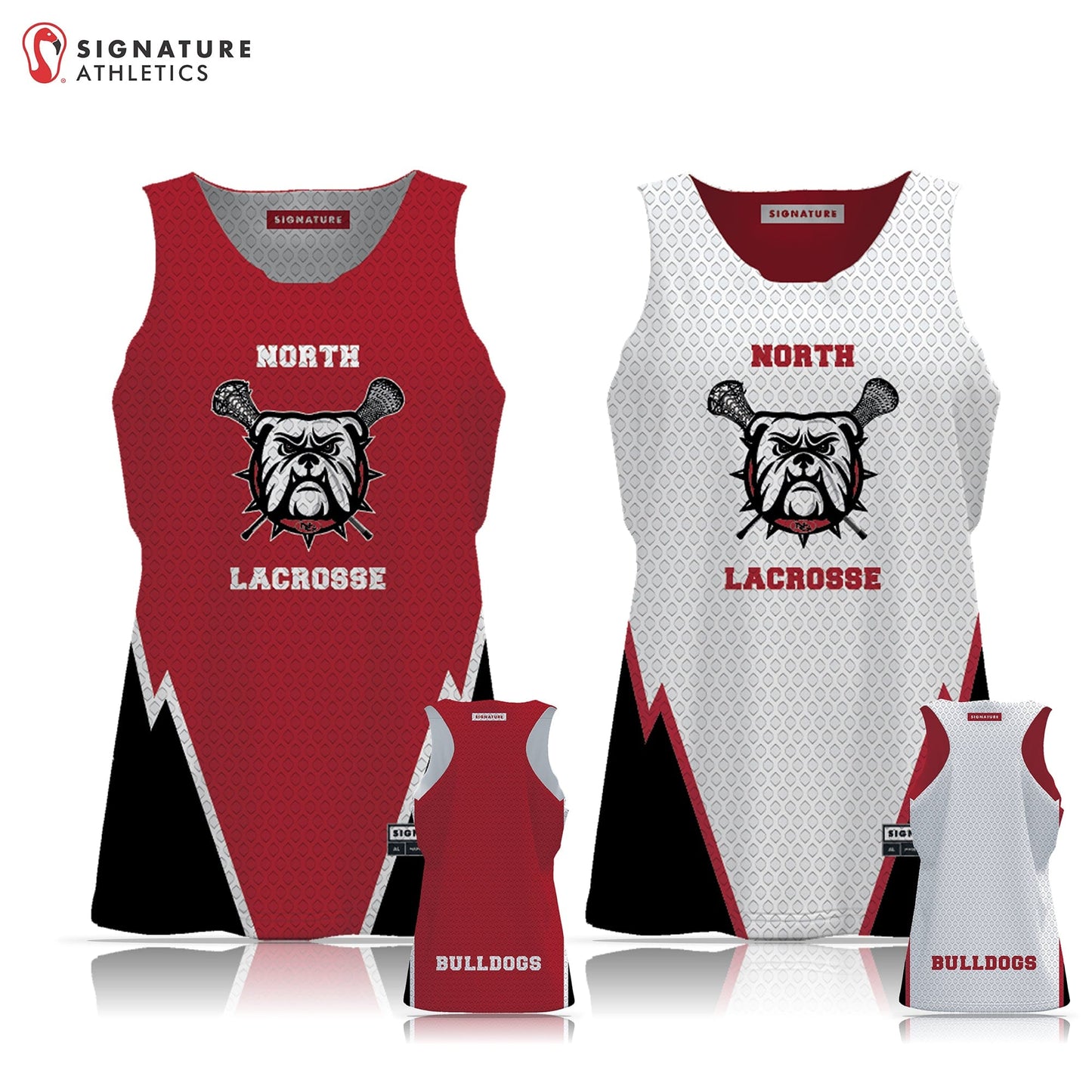 North Gwinnett Lacrosse Women's Reversible Pinnie: K/1 Signature Lacrosse