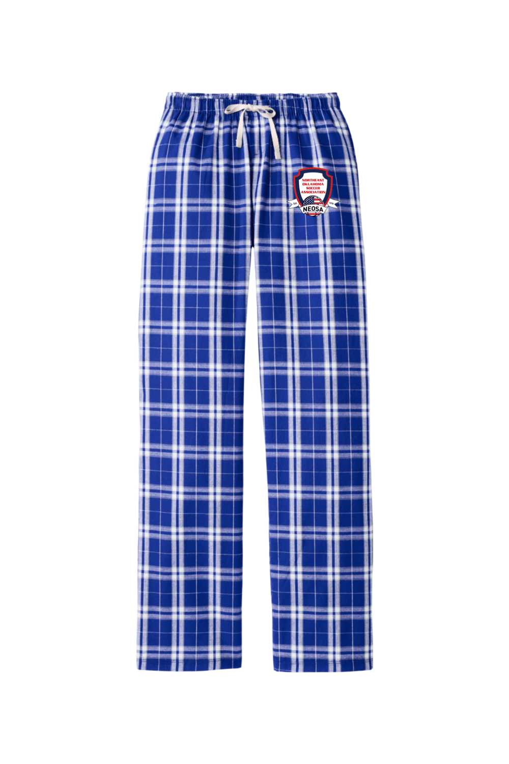 Northeast Oklahoma Soccer Association Adult Women's Flannel Plaid Pants Signature Lacrosse