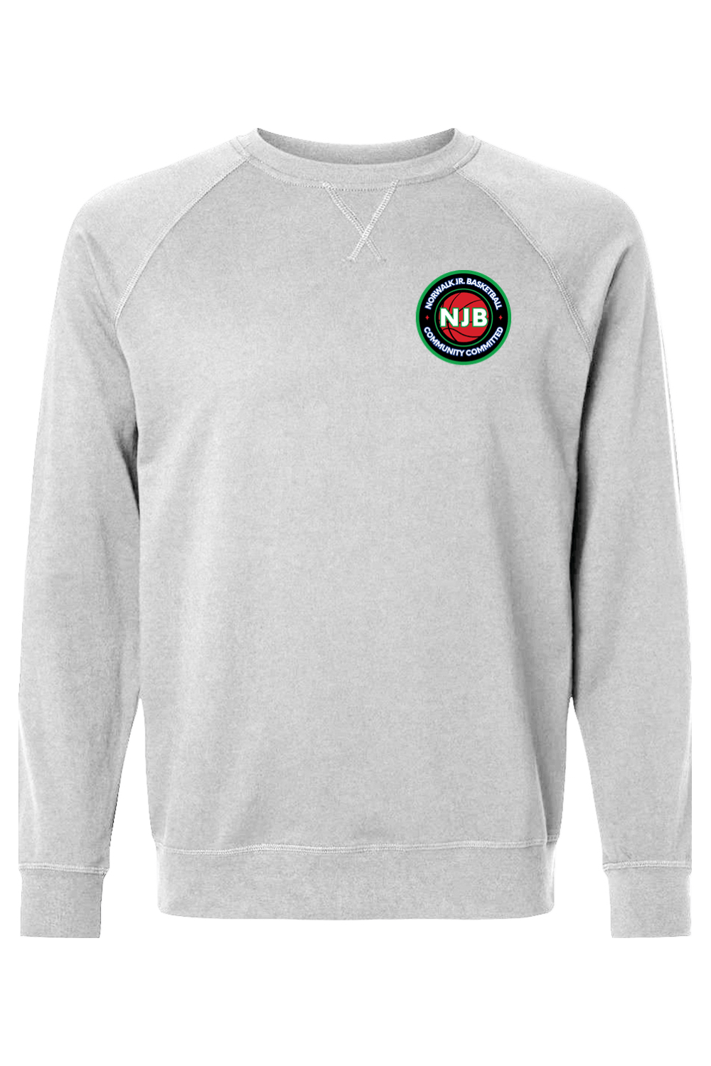 Norwalk Junior Basketball Adult Heavyweight Raglan Long Sleeve Signature Lacrosse