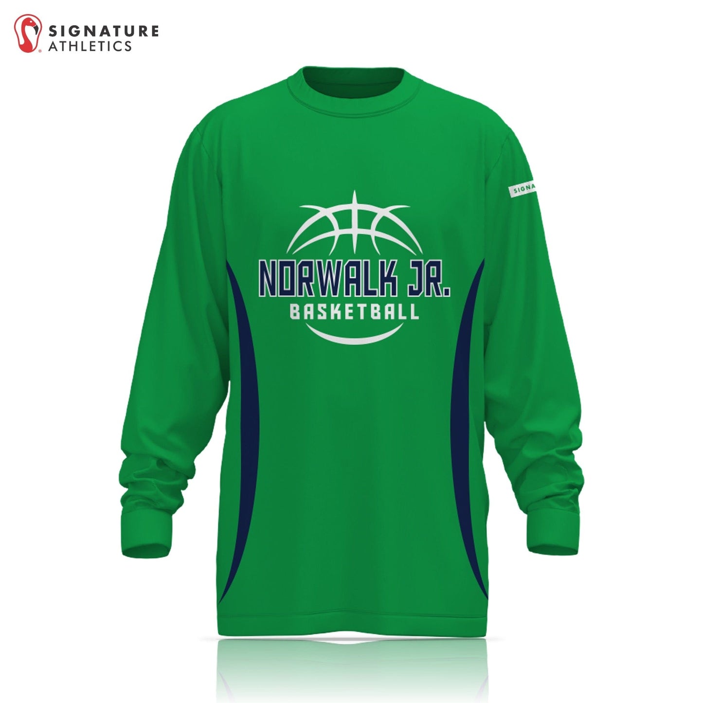 Norwalk Junior Basketball Men's Long Sleeve Tech Tee (OPTIONAL - SHOOTING SHIRT) Signature Lacrosse