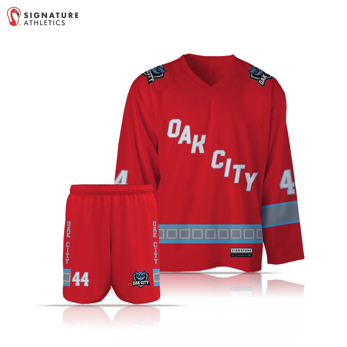 Oak City Owls Men's 2 Piece Player Package: Oak City Owls Signature Lacrosse