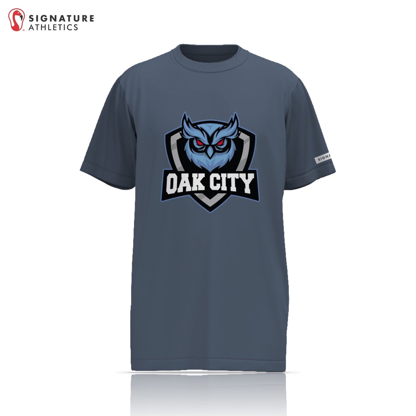 Oak City Owls Men's Short Sleeve Tech Tee: Oak City Owls Signature Lacrosse
