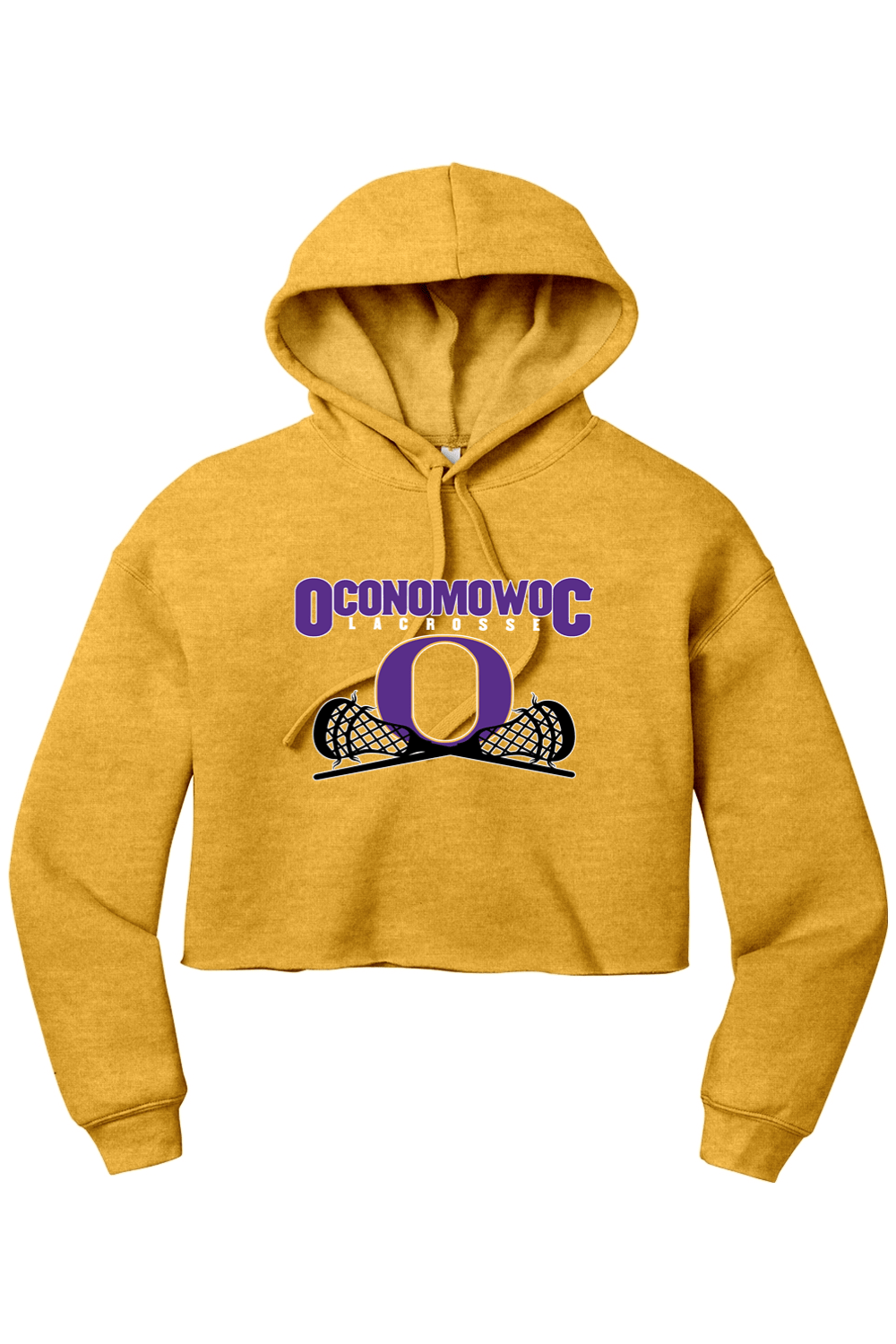 Oconomowoc Lacrosse BELLA+CANVAS Women’s Sponge Fleece Cropped Fleece Hoodie Signature Lacrosse