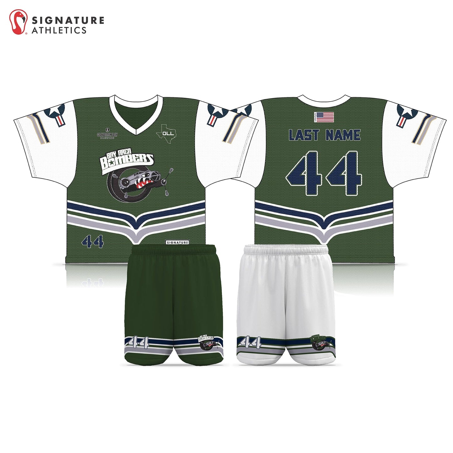Odyssey Lacrosse League Bay Area College Men's 3 Piece Player Package: Bay Area Signature Lacrosse