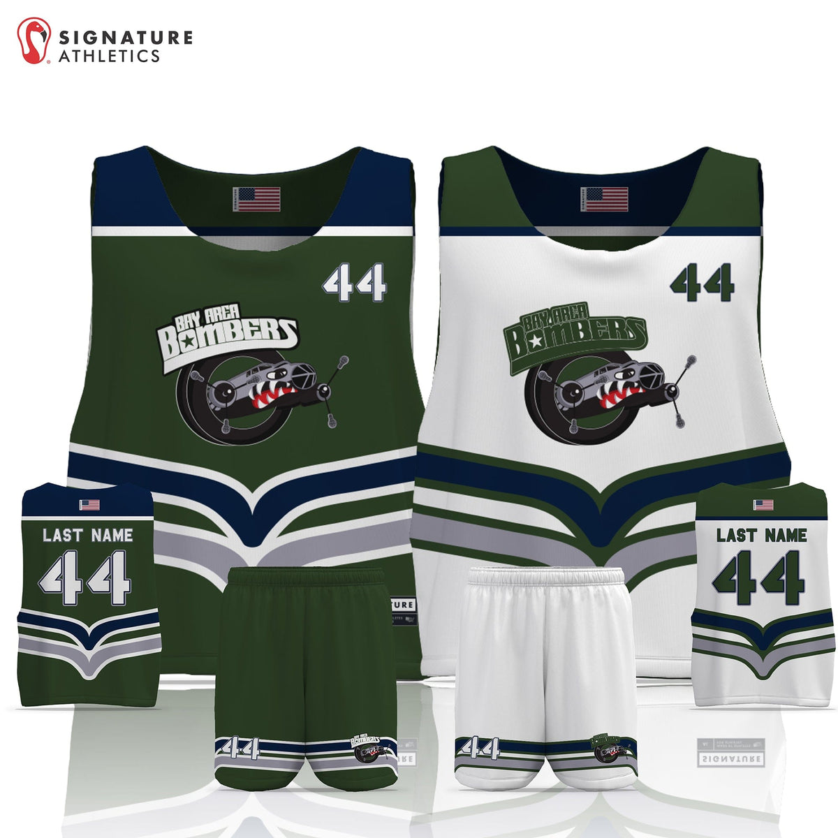 Odyssey Lacrosse League Bay Area Men's 3 Piece Player Package: Bay Area Signature Lacrosse