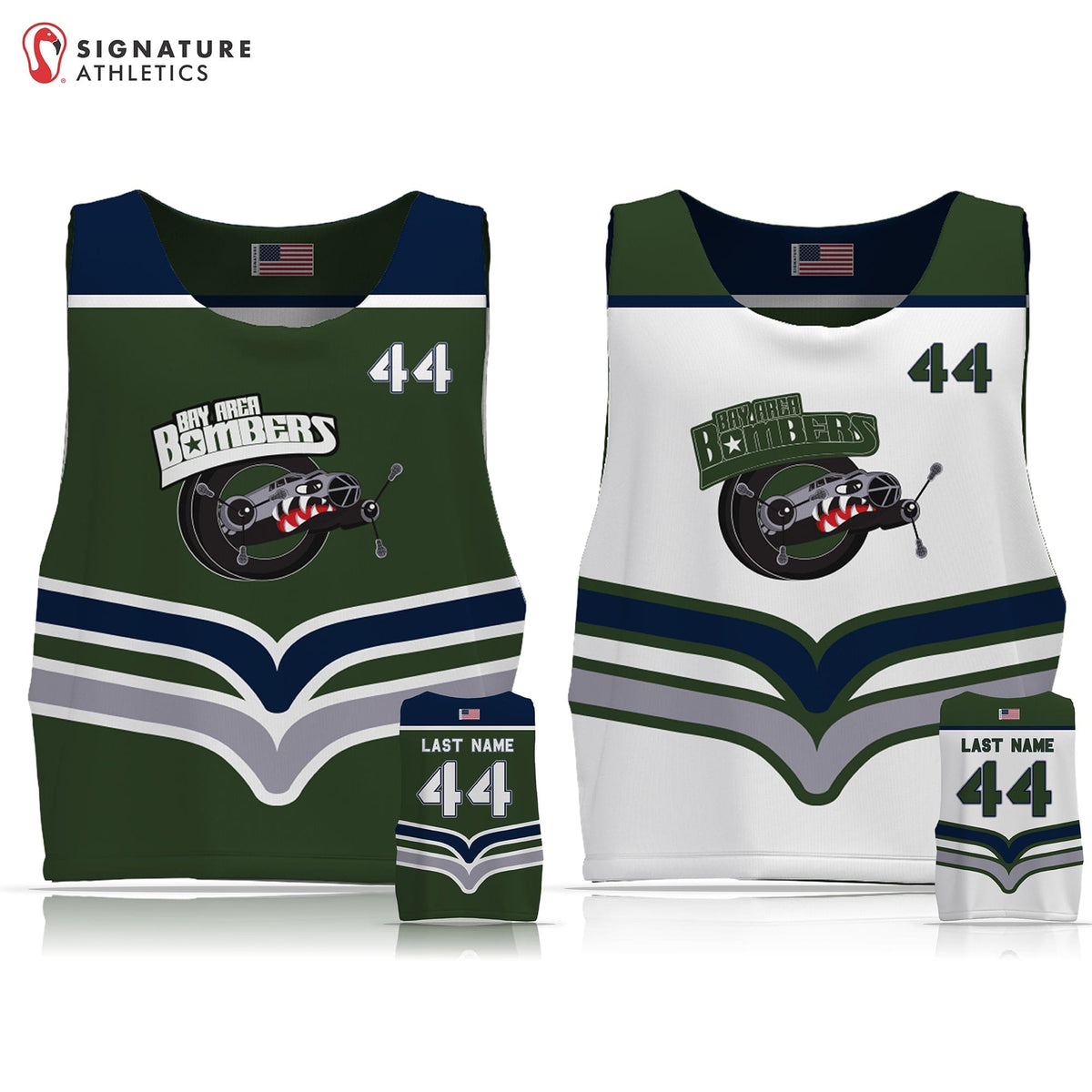 Odyssey Lacrosse League Bay Area Men's Reversible Game Pinnie: Bay Area Signature Lacrosse