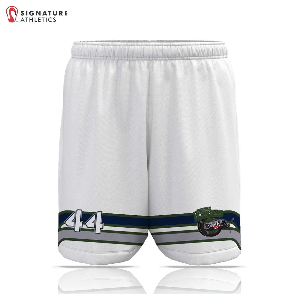 Odyssey Lacrosse League Bay Area Men's White Game Shorts: Bay Area Signature Lacrosse