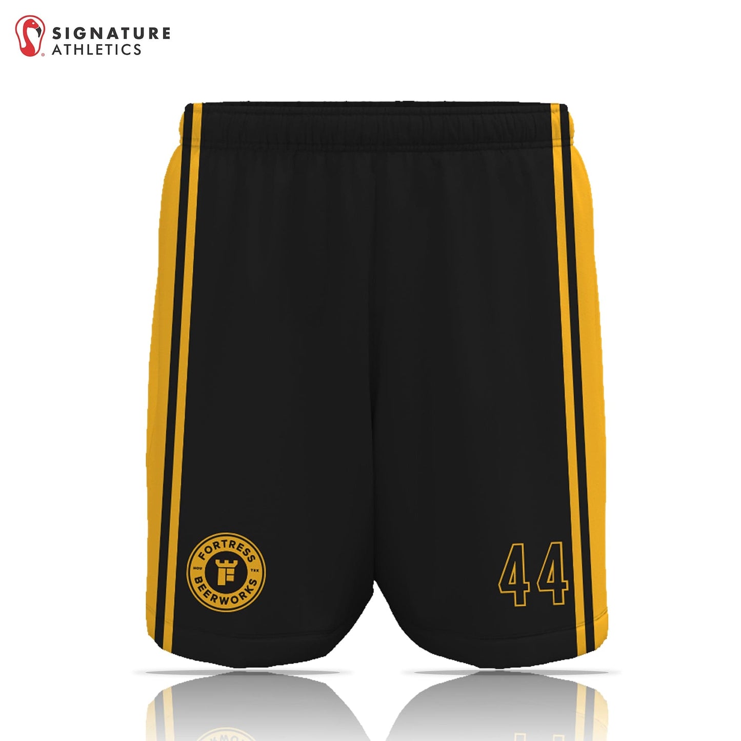Odyssey Lacrosse League Fortress Men's Player Game Shorts: Fortress 100-199 Signature Lacrosse