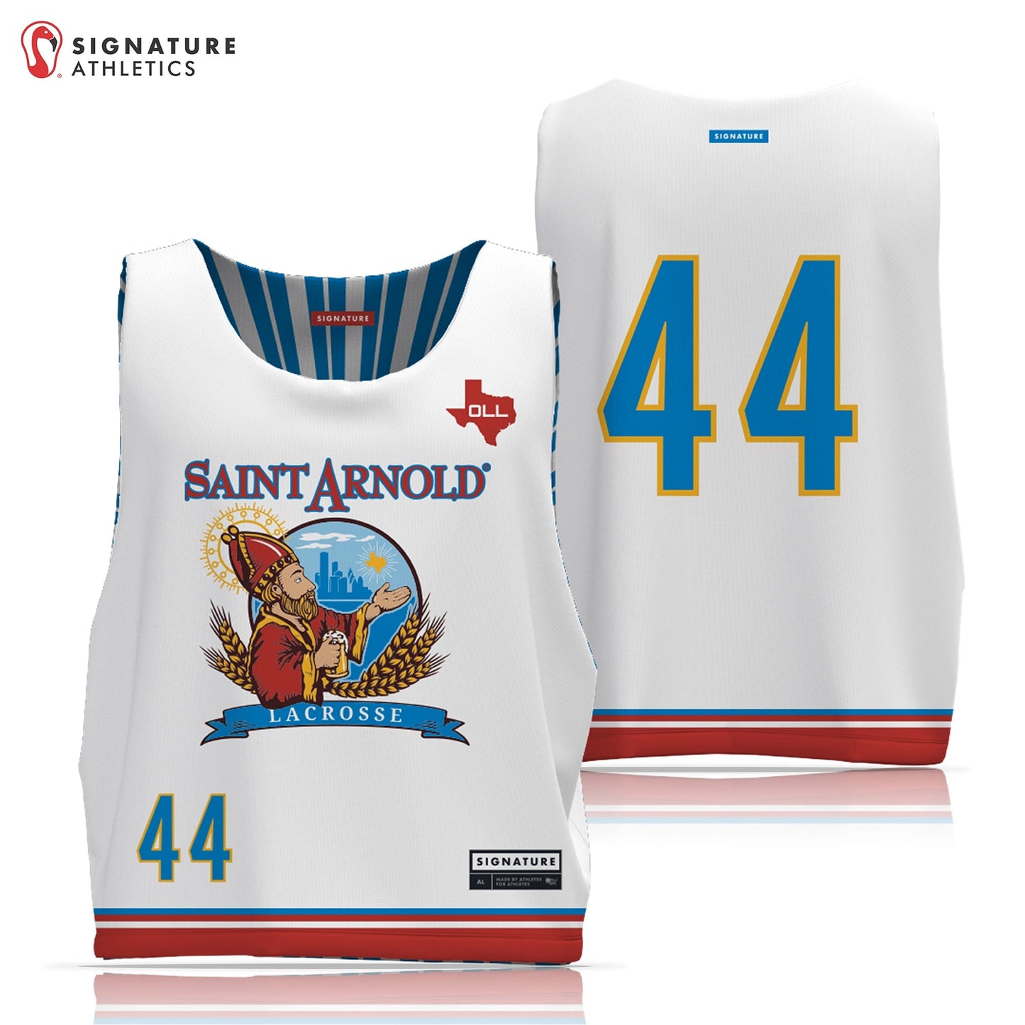 Odyssey Lacrosse League St. Arnold Men's Player Reversible Pinnie Signature Lacrosse