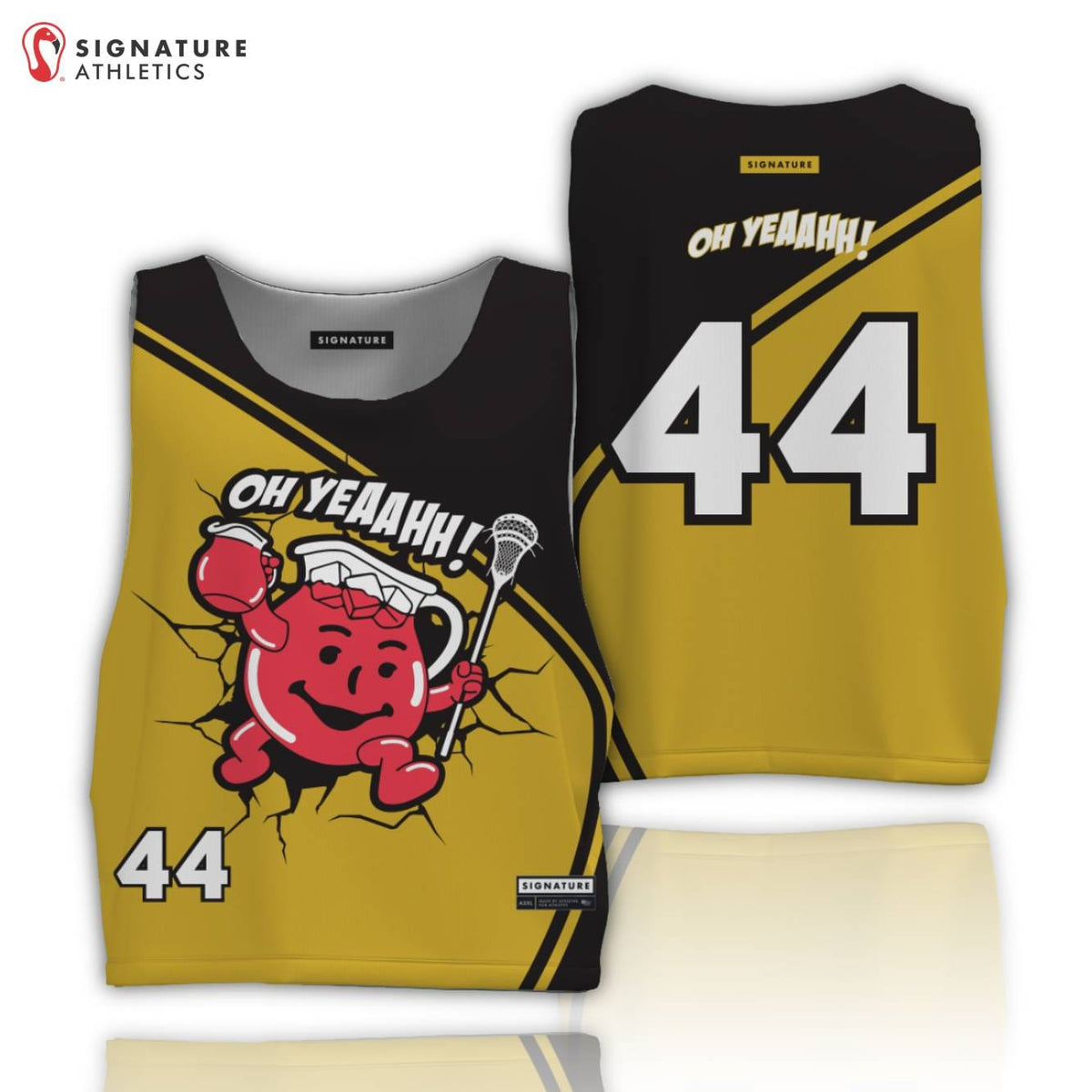 Oh Yeah! Lacrosse Men's Player Reversible Pinnie Signature Lacrosse