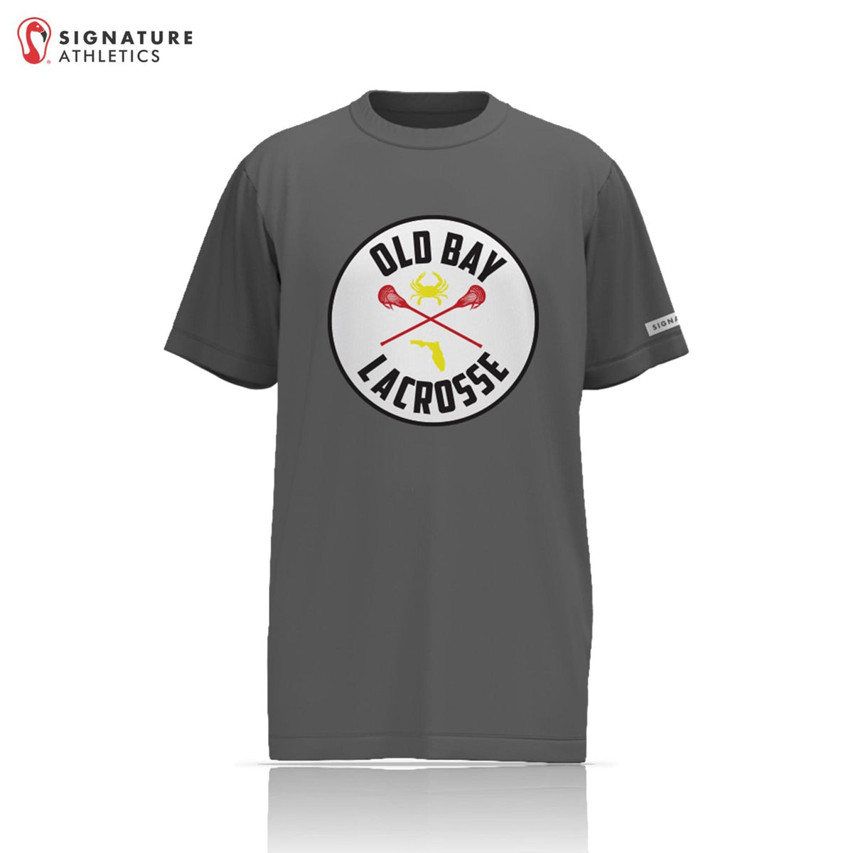Old Bay Lacrosse Men's Pro Short Sleeve Shooting Shirt: Old Bay Lacrosse Signature Lacrosse