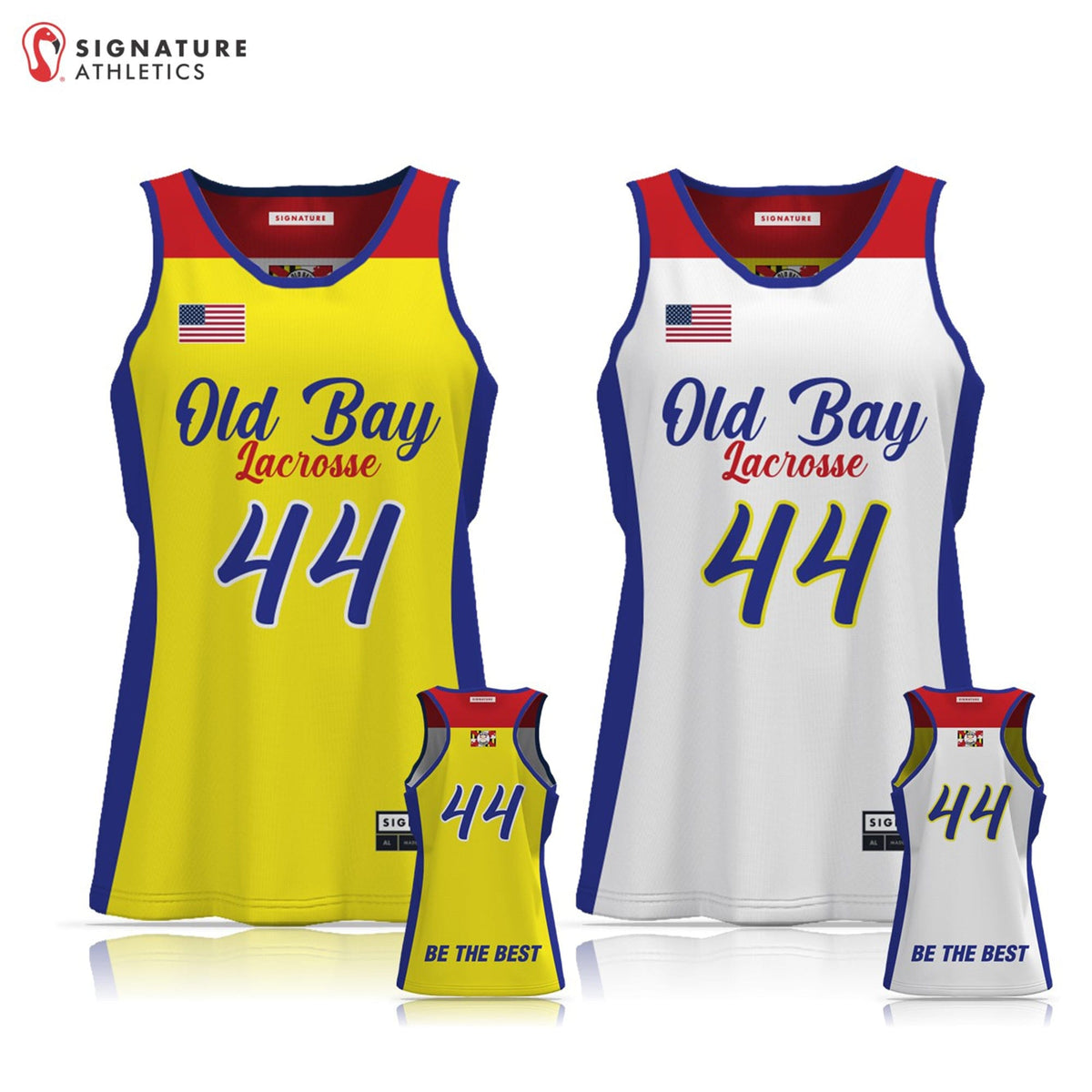Old Bay Lacrosse Women's Pro Game Reversible: Old Bay Lacrosse Signature Lacrosse