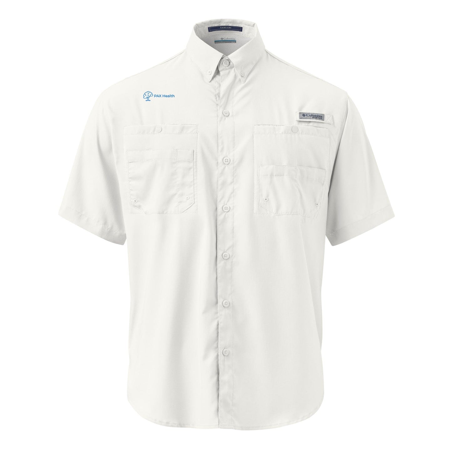 PAX Health Men's Embroidered Columbia Short Sleeve Button Shirt Signature Lacrosse