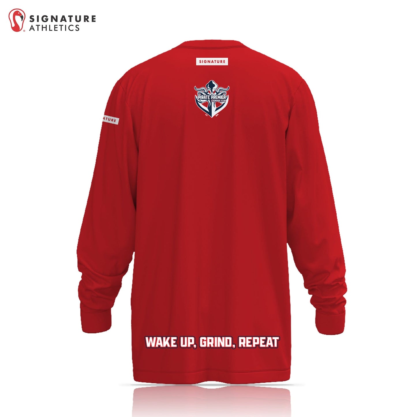 Pirate Premier Women's Red Long Sleeve Tech Tee Signature Lacrosse