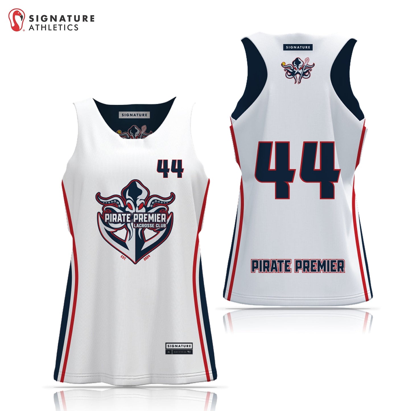 Pirate Premier Women's Reversible Game Pinnie Signature Lacrosse