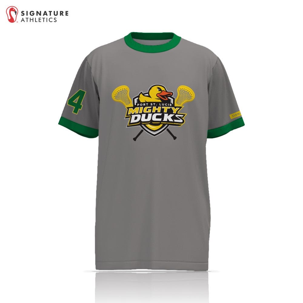 Port St Lucie Mighty Ducks Men's HS Short Sleeve Tech Tee: HS Boys Signature Lacrosse
