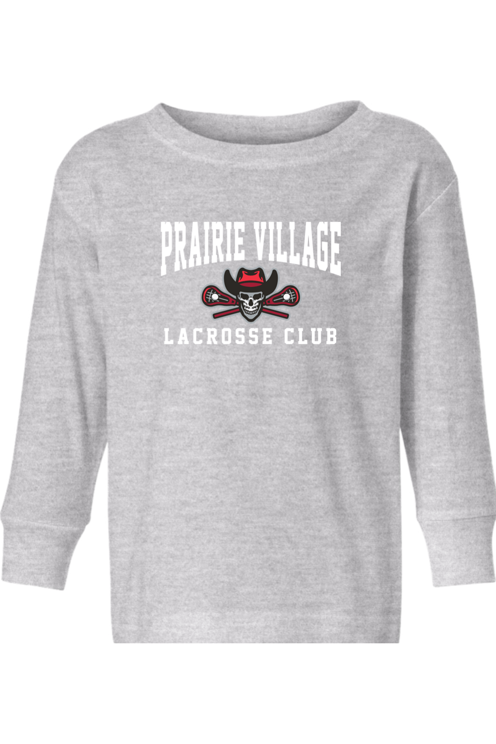 Prairie Village Girls Lacrosse Toddler Long Sleeve T-Shirt Signature Lacrosse