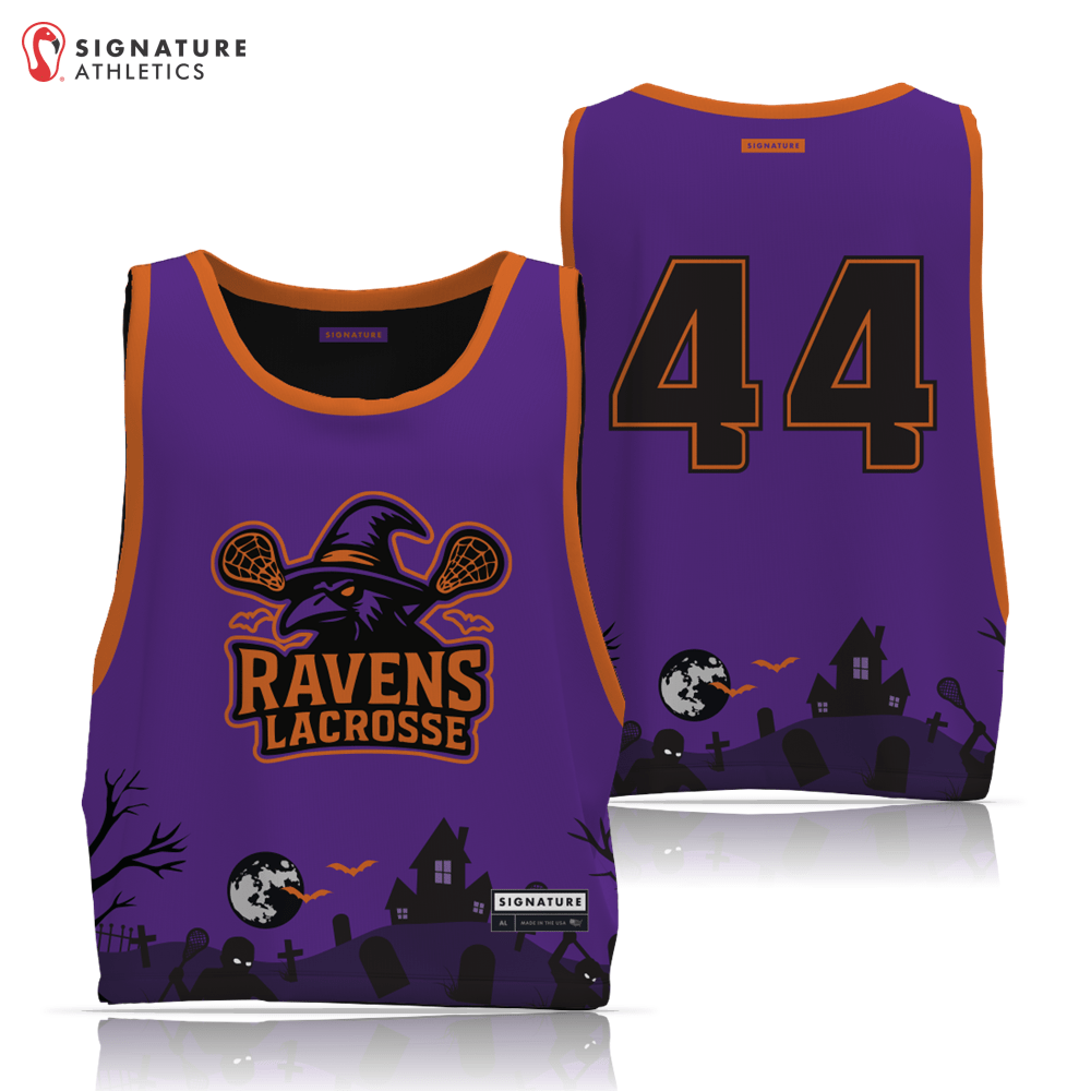 Ravens Lacrosse Spooky Lax Men's Player Reversible Pinnie Signature Lacrosse