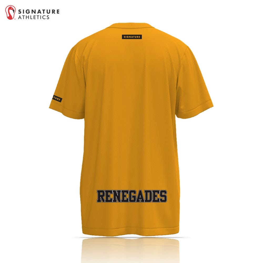 Renegades Youth Lacrosse Men's Gold Short Sleeve Tech Tee Signature Lacrosse
