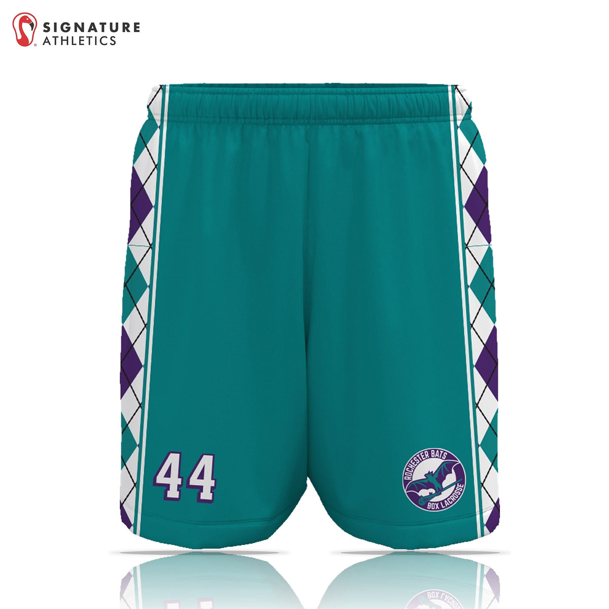Rochester Bats Men's Game Shorts: Bats Signature Lacrosse