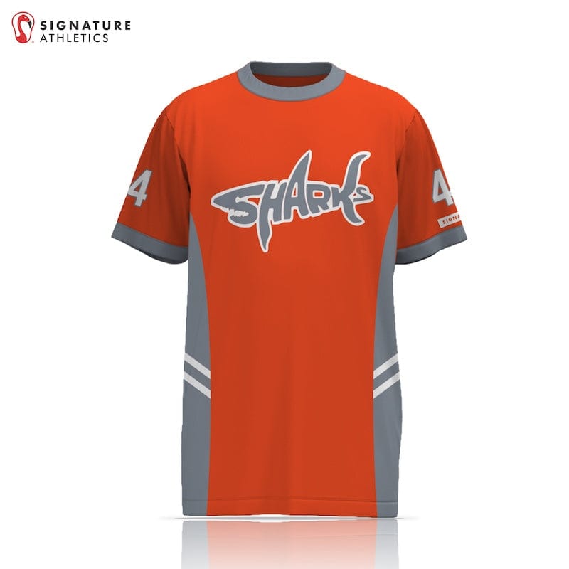 Rochester United Sharks Men's Short Sleeve Tech Tee: 1st/2nd Grade Signature Lacrosse