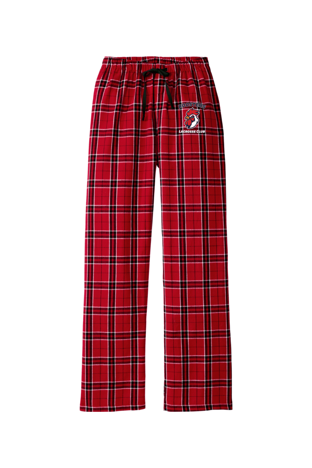 Roosters Lacrosse Club Adult Women's Flannel Plaid Pants Signature Lacrosse