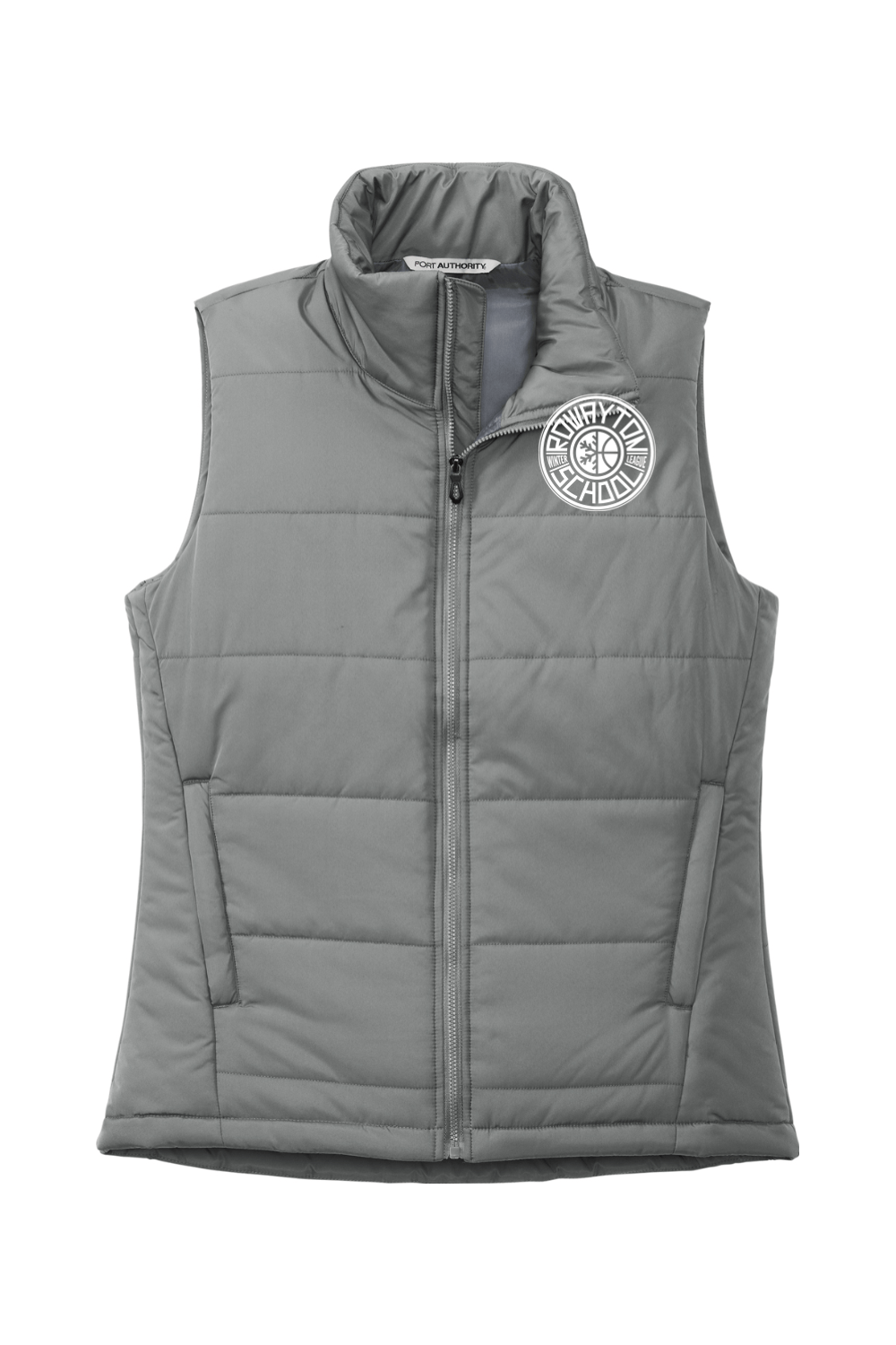 Rowayton Basketball Port Authority Ladies Puffer Vest Signature Lacrosse