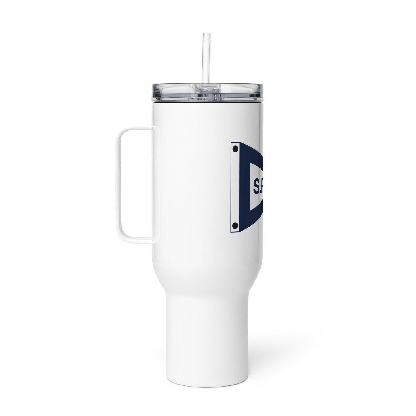 Salters Point Travel Mug with a Handle Signature Lacrosse