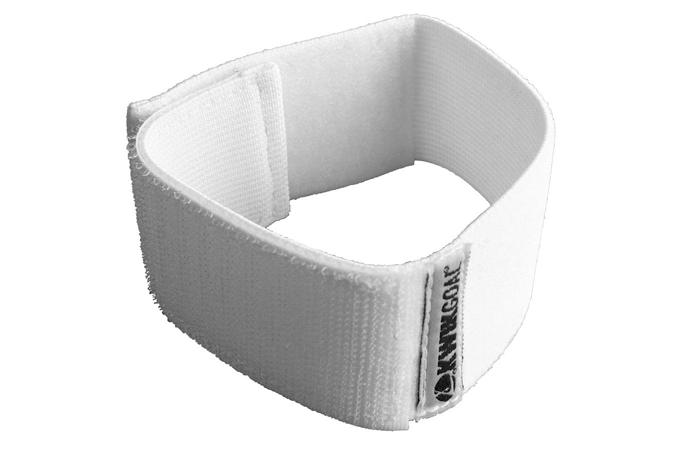 Shinguard Strap (White, Black) Signature Lacrosse