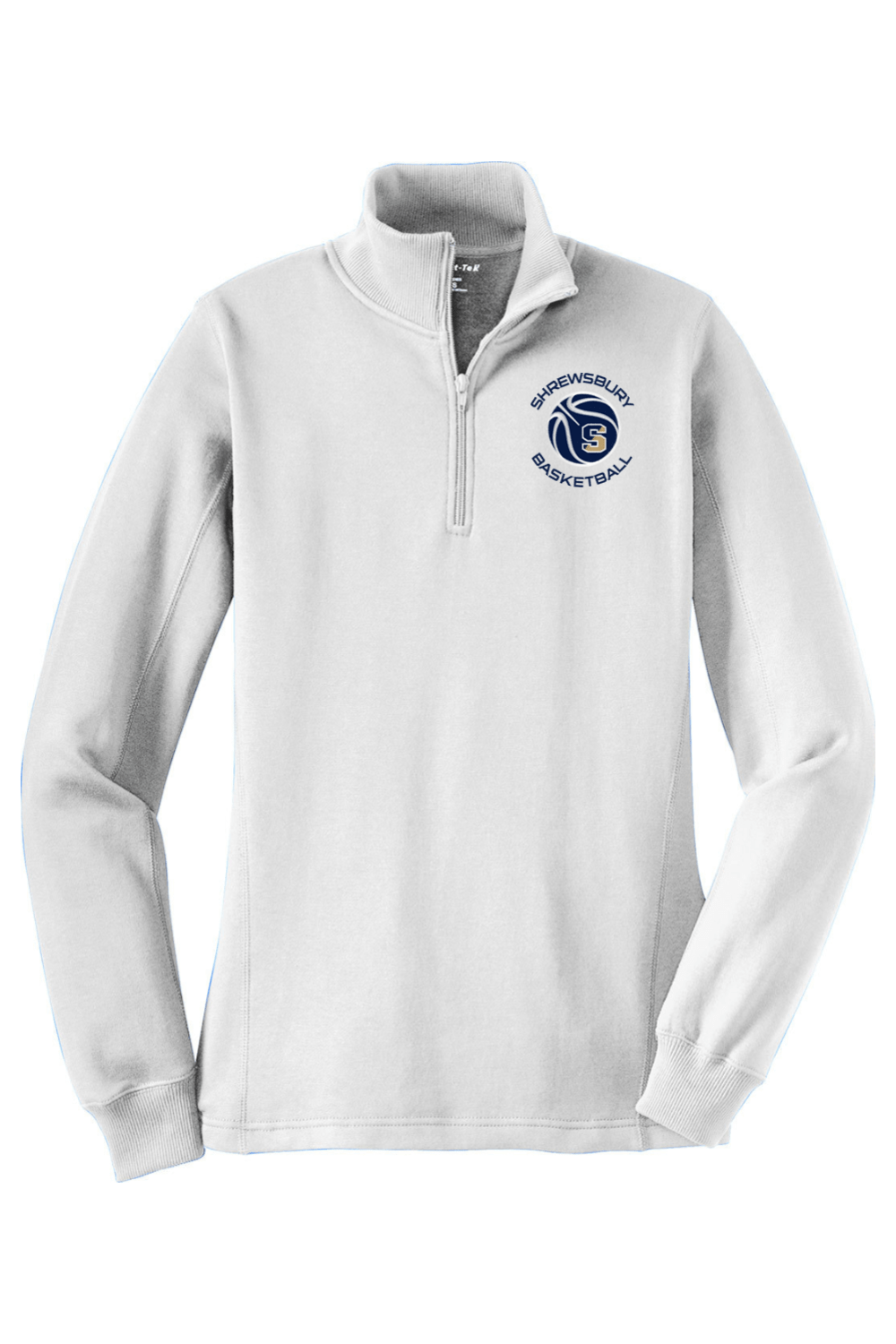 Shrewsbury Basketball Adult Women's Embroidered Quarter-Zip Pullover Signature Lacrosse