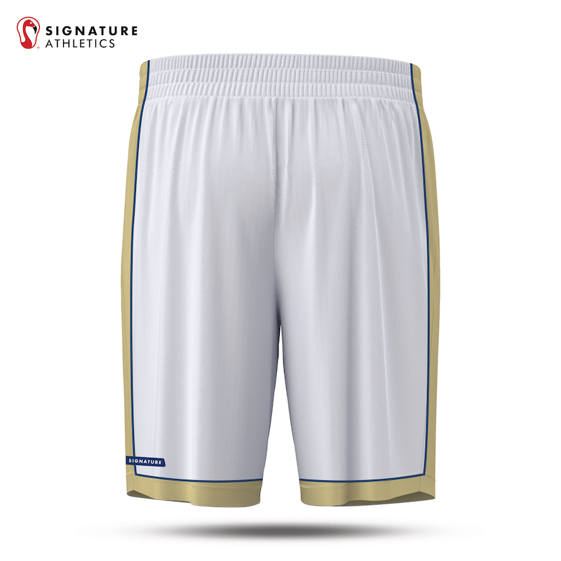 Shrewsbury Basketball Men's White Game Shorts Signature Lacrosse