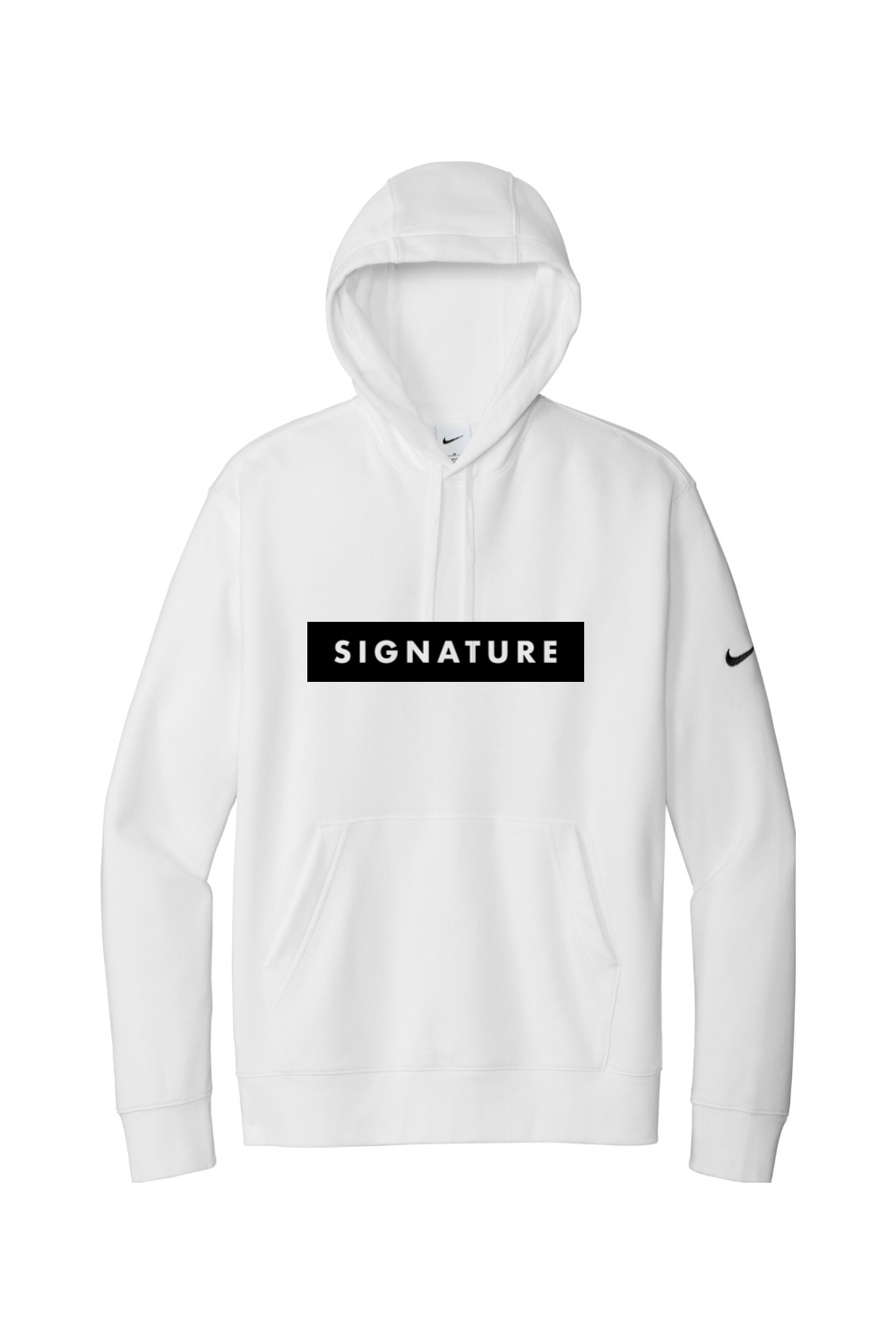 Signature Athletics Nike Club Fleece Sleeve Swoosh Pullover Hoodie Signature Lacrosse