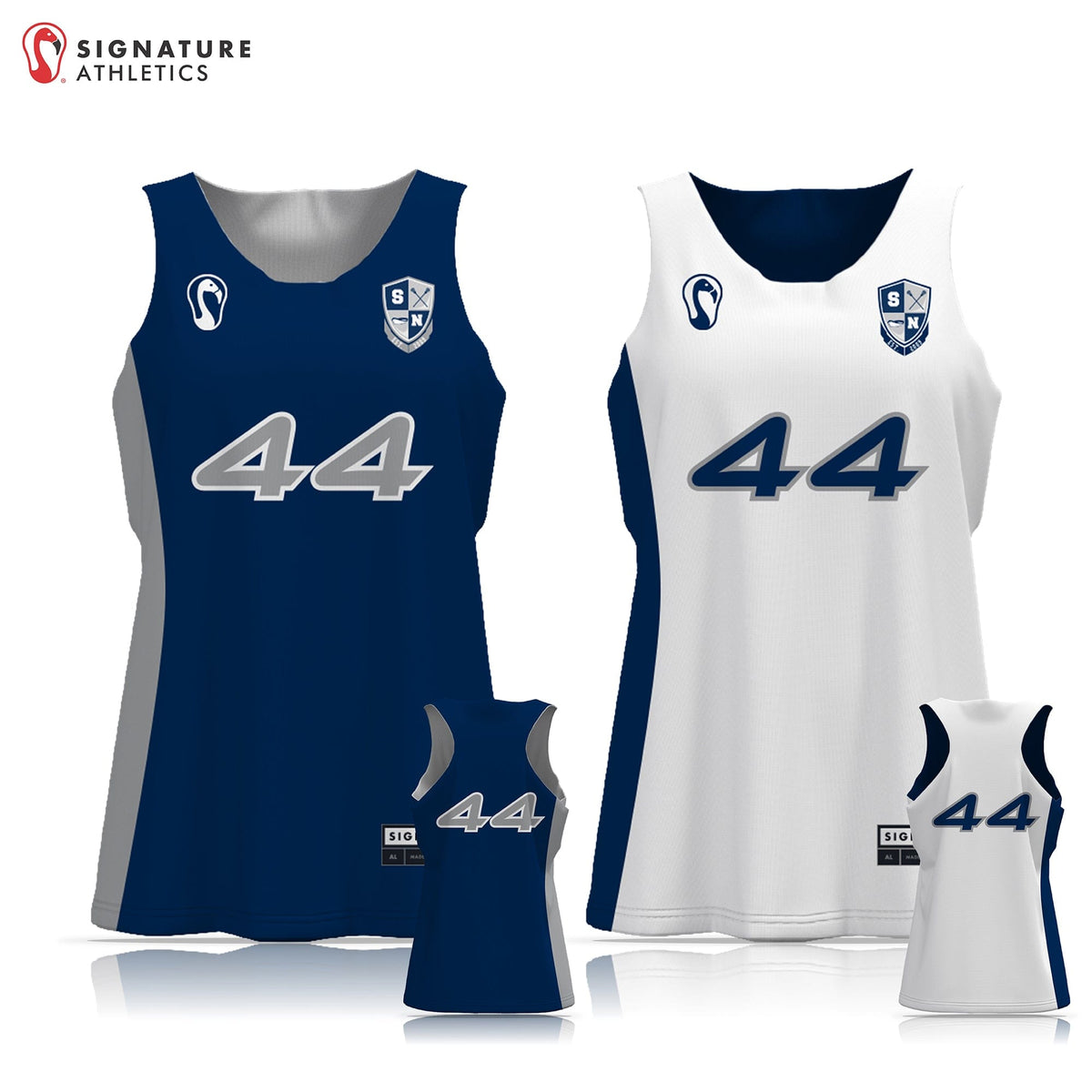 SNYL Team Swag Store Women's Performance Pinnie (Sold Seperately):Girls U9 Signature Lacrosse