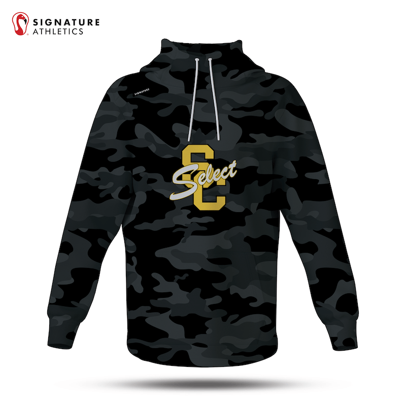 South Carroll Lacrosse Black Camo Pro Dye Sub Scuba Hoodie: South Carroll Signature Lacrosse