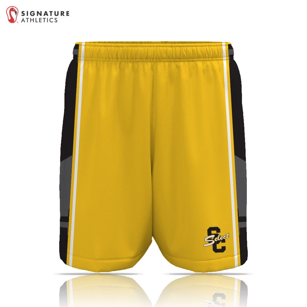 South Carroll Lacrosse Men's Yellow Game Shorts: South Carroll Signature Lacrosse