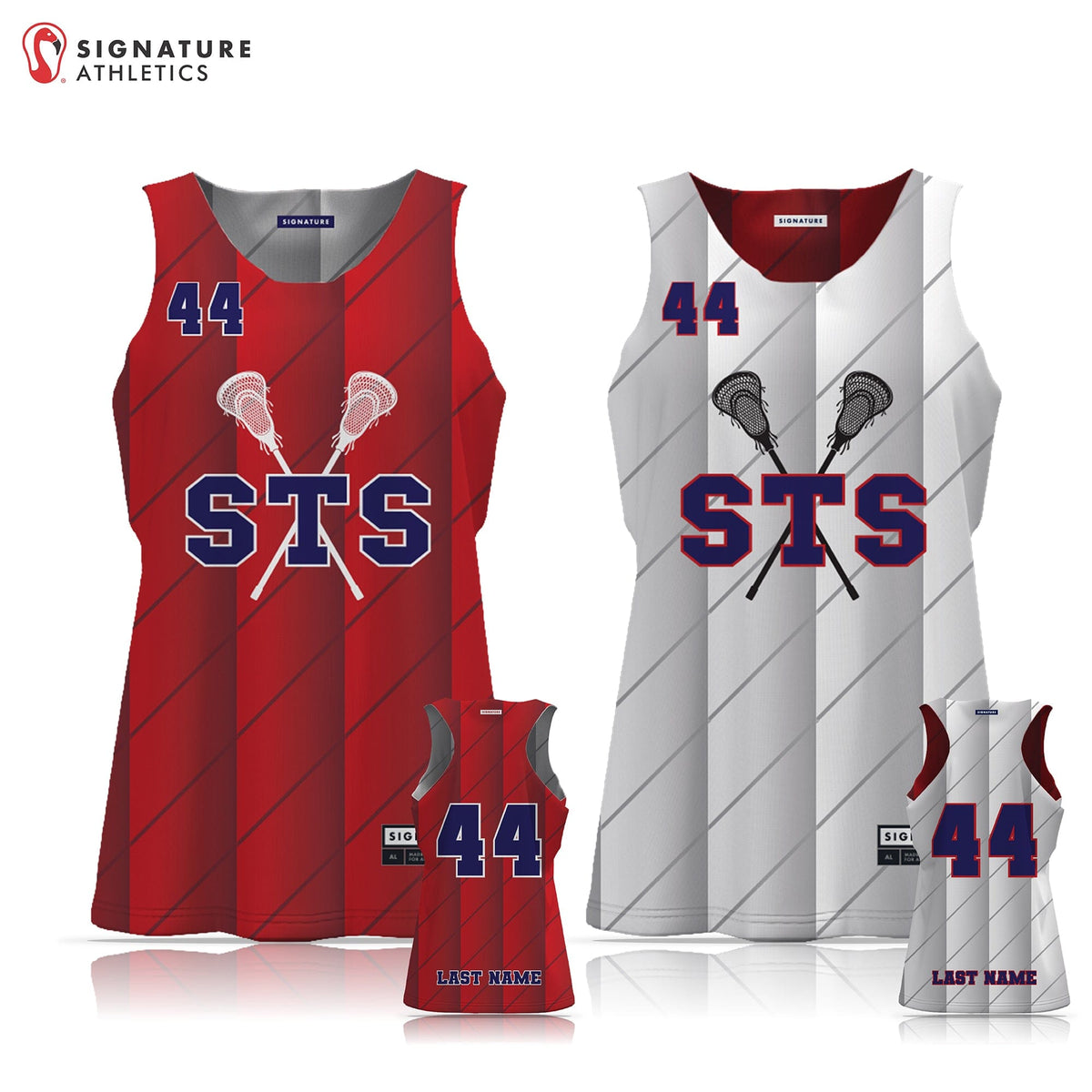 South Tampa Sticks Women's Player Reversible Game Pinnie: U14 Signature Lacrosse