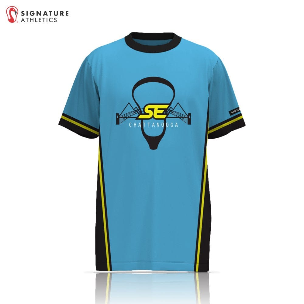 Southern Edge Lacrosse Blue Short Sleeve Tech Tee Signature Lacrosse