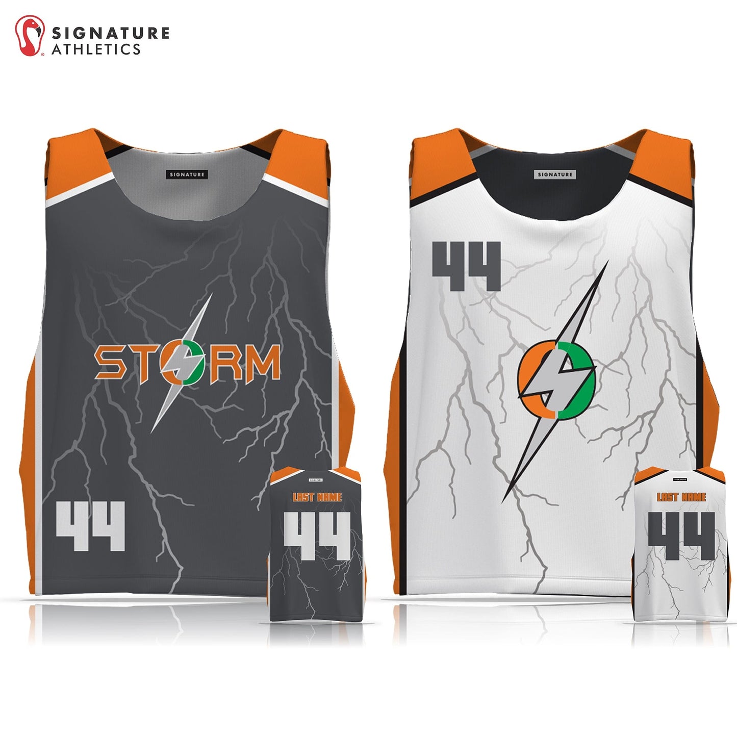 Storm Sports Men's Reversible Game Pinnie: High School (Grades 9-12) Signature Lacrosse