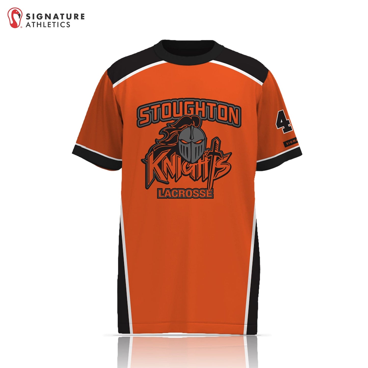 Stoughton Youth Lacrosse Player Short Sleeve Shooting Shirt: Boys 7/8 Signature Lacrosse