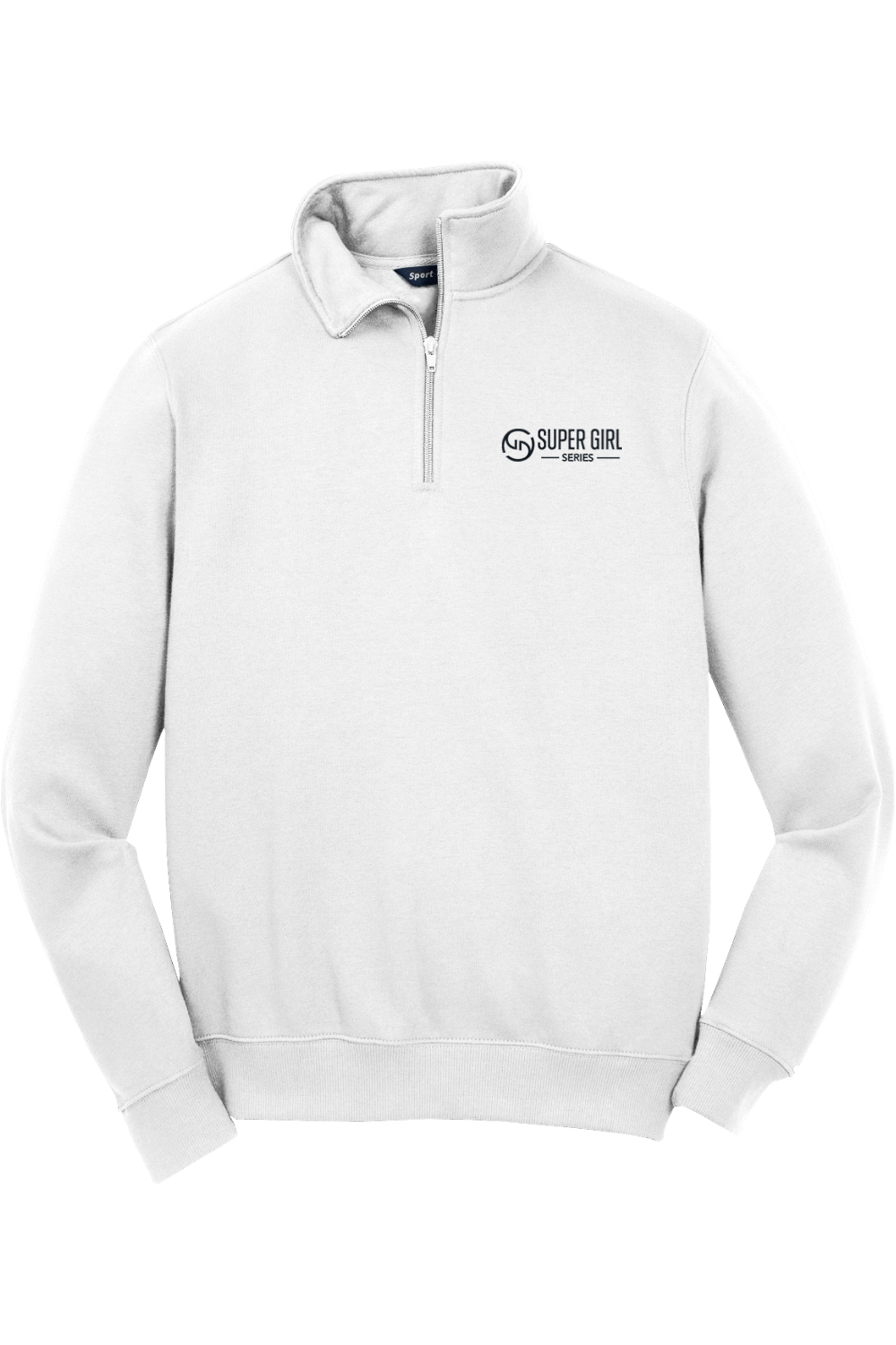 Super Girl Adult Embroidered Quarter-Zip Pullover Signature Lacrosse