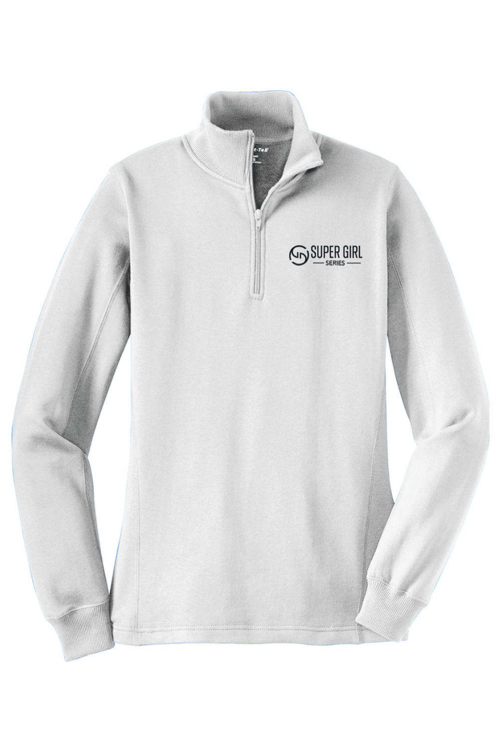 Super Girl Adult Women's Embroidered Quarter-Zip Pullover Signature Lacrosse