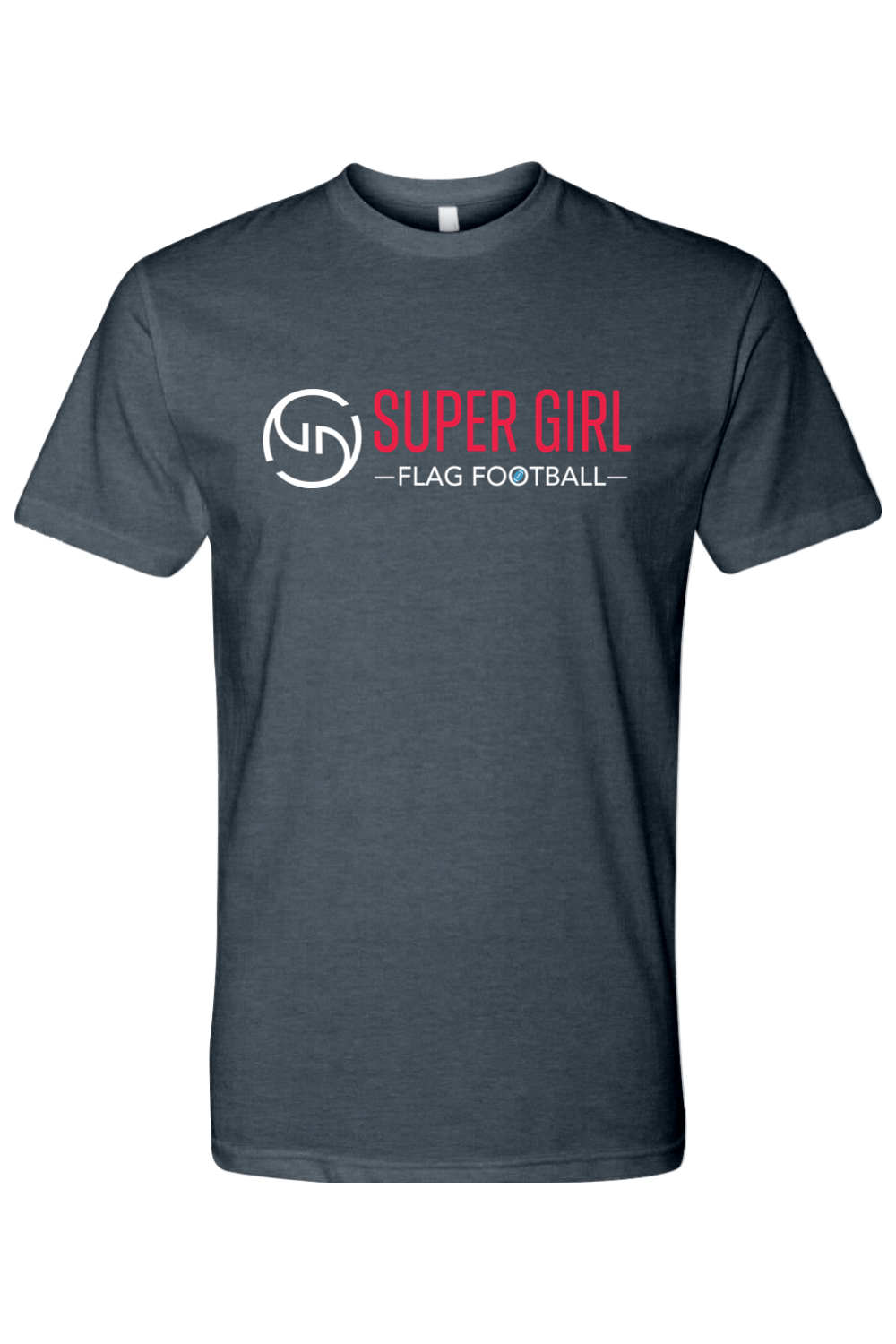 Super Girl Flag Football Adult Unisex T-Shirt Signature Lacrosse