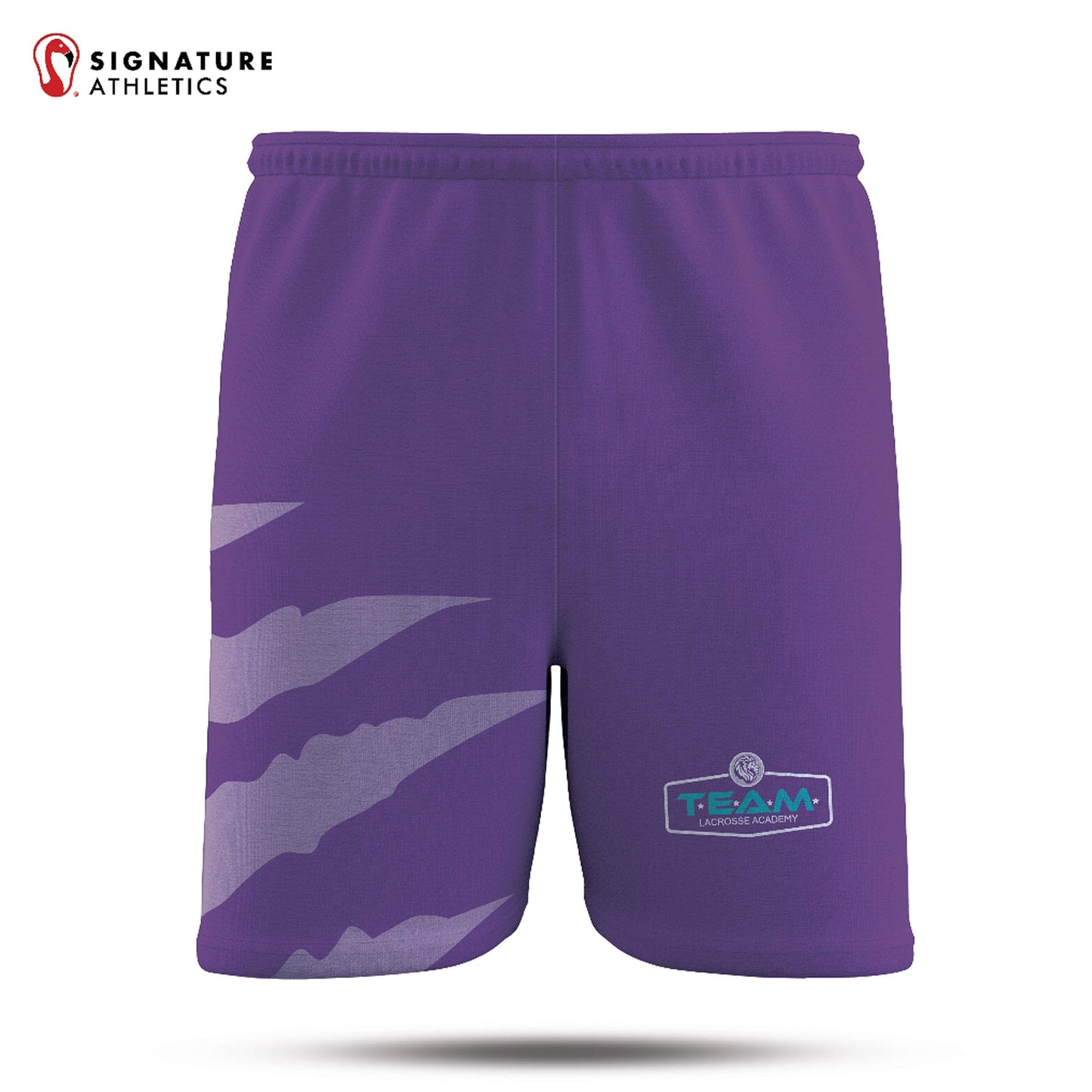 TEAM Lacrosse Academy Women's Player Straight Cut Game Shorts: TEAM Lacrosse Signature Lacrosse