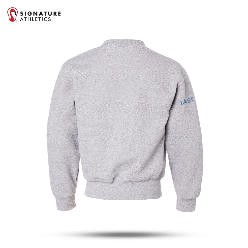 The Southport School Adult Grey Nublend Crewneck Sweatshirt Signature Lacrosse
