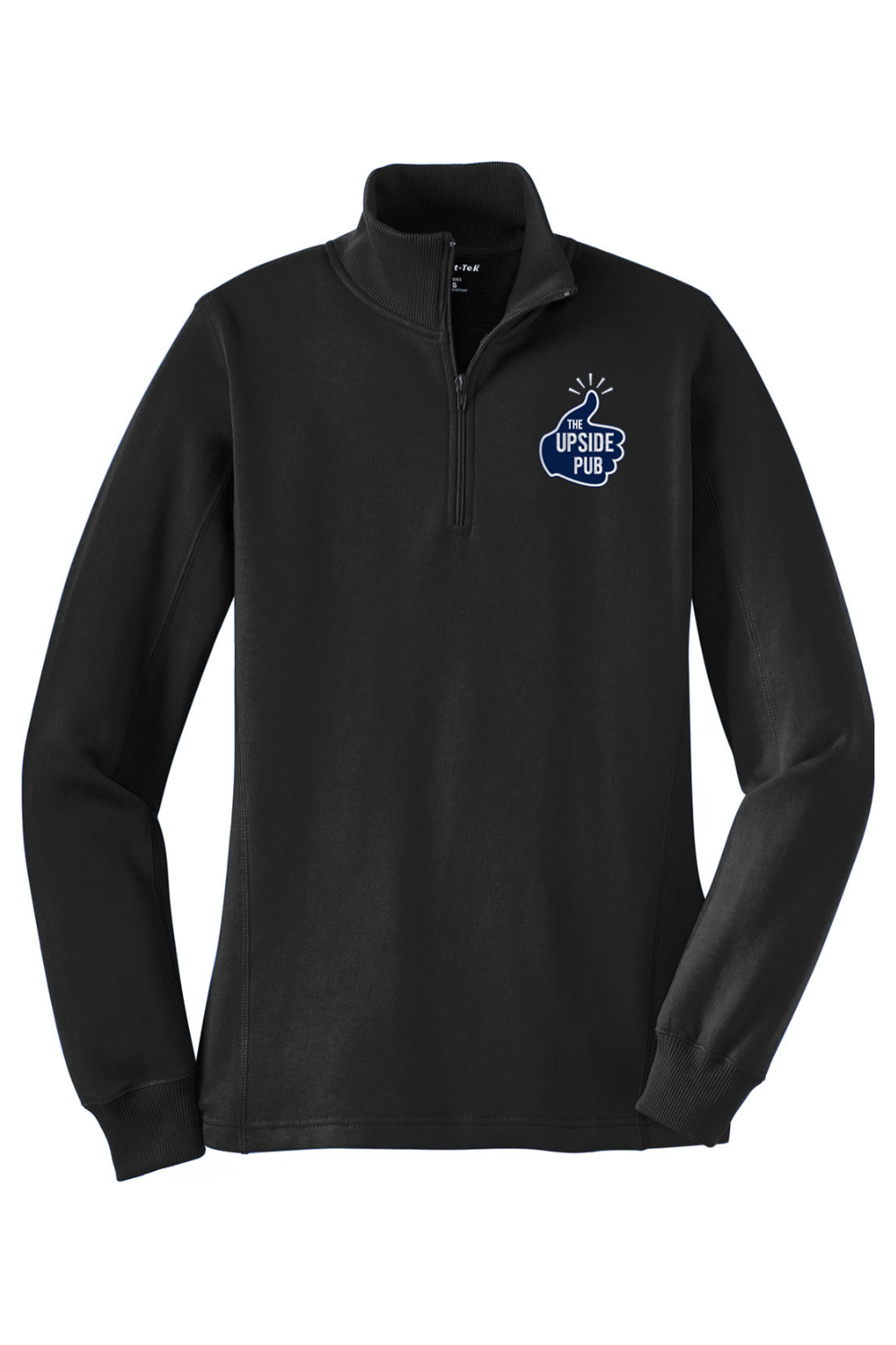 The Upside Pub LC Adult Women's Embroidered Quarter-Zip Pullover Signature Lacrosse