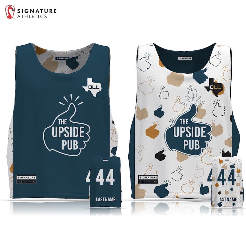 The Upside Pub LC Men's Reversible Pinnie: Upside Pub Signature Lacrosse