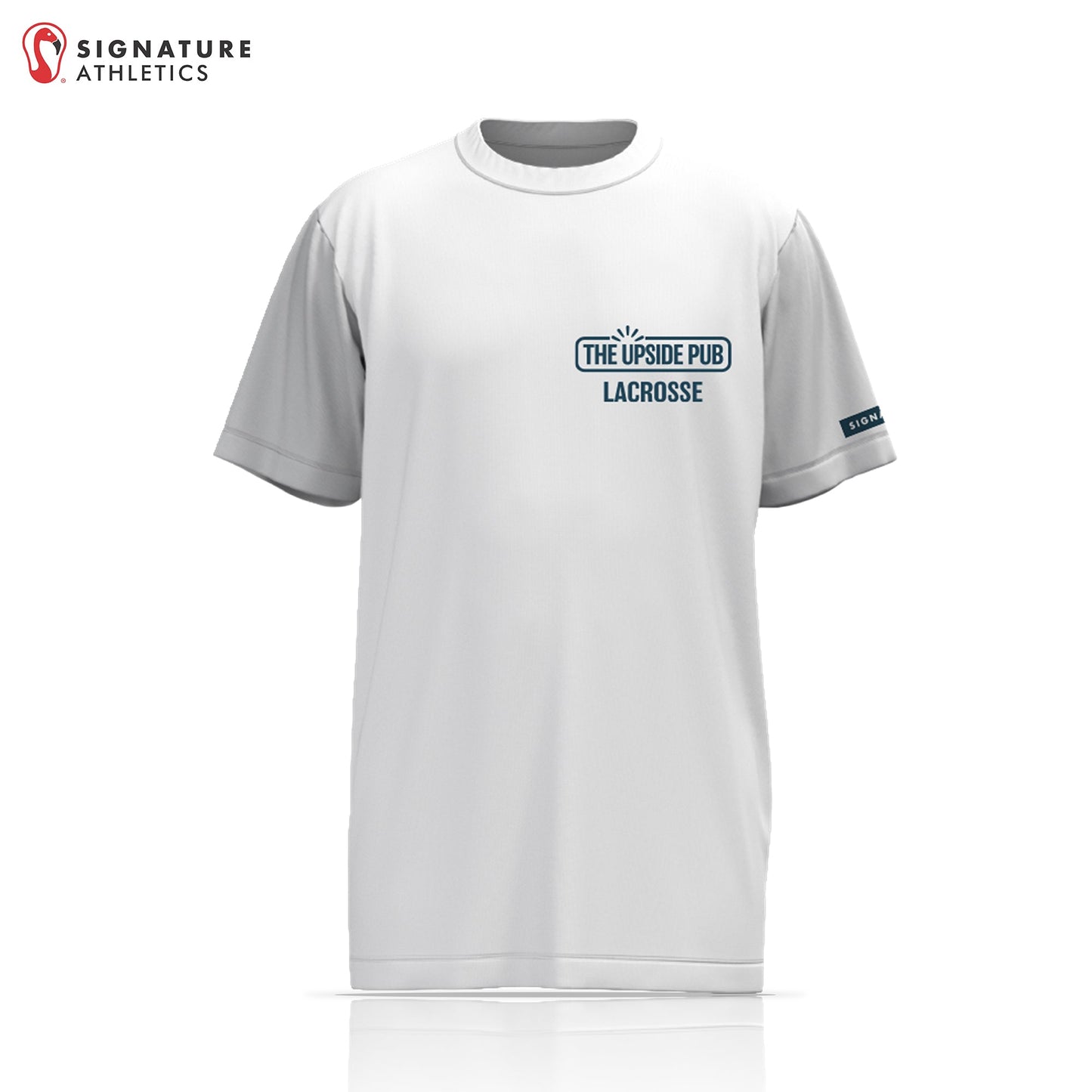 The Upside Pub LC Men's Short Sleeve Tech Tee: Upside Pub Signature Lacrosse