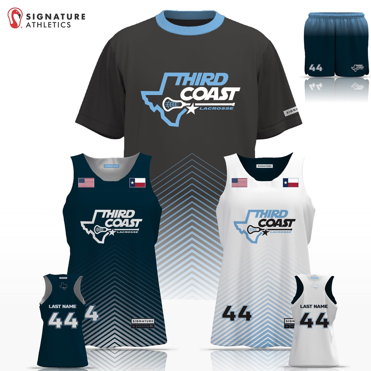 Third Coast Lacrosse Women's 3 Piece Player Game Package: Elementary Signature Lacrosse