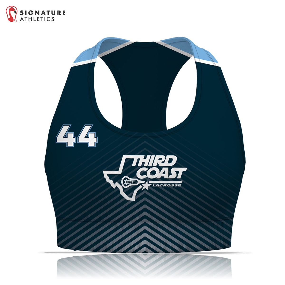 Third Coast Lacrosse Women's Pro Sports Bra: Elementary Signature Lacrosse