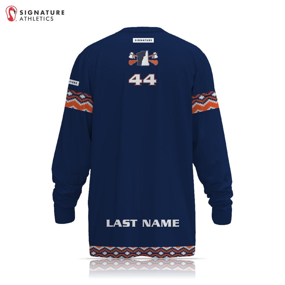 Tribesmen Lacrosse Club Player Long Sleeve Tech Tee Dark Signature Lacrosse